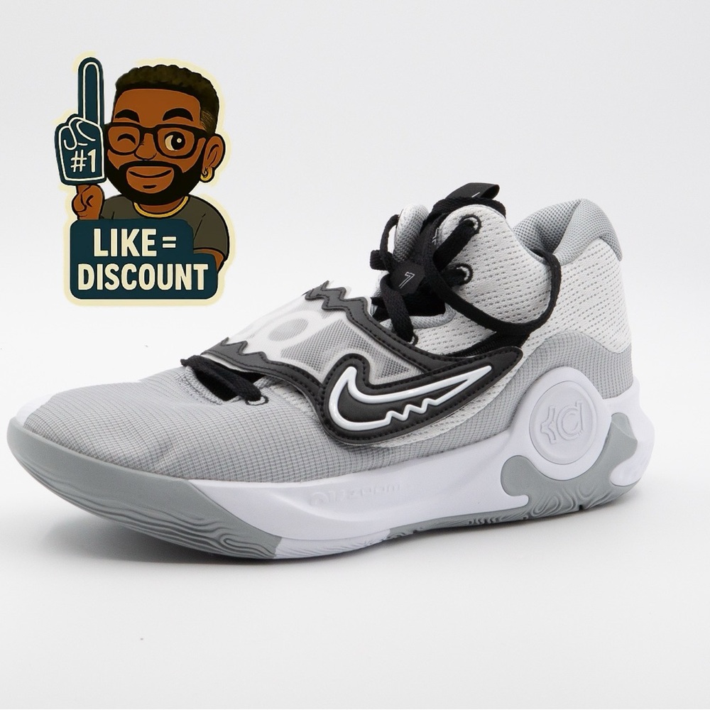 NIKE KD Trey 5 X “Wolf Grey/Volt/Crimson” Sz. 13M (DS, DD9538-102) #13-038